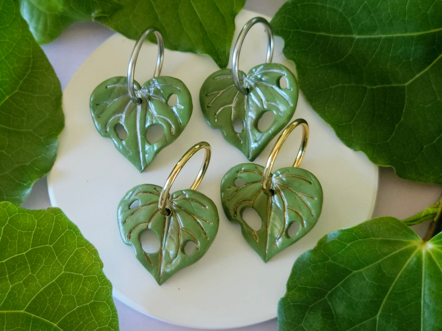 Kawakawa Silver Earrings Medium