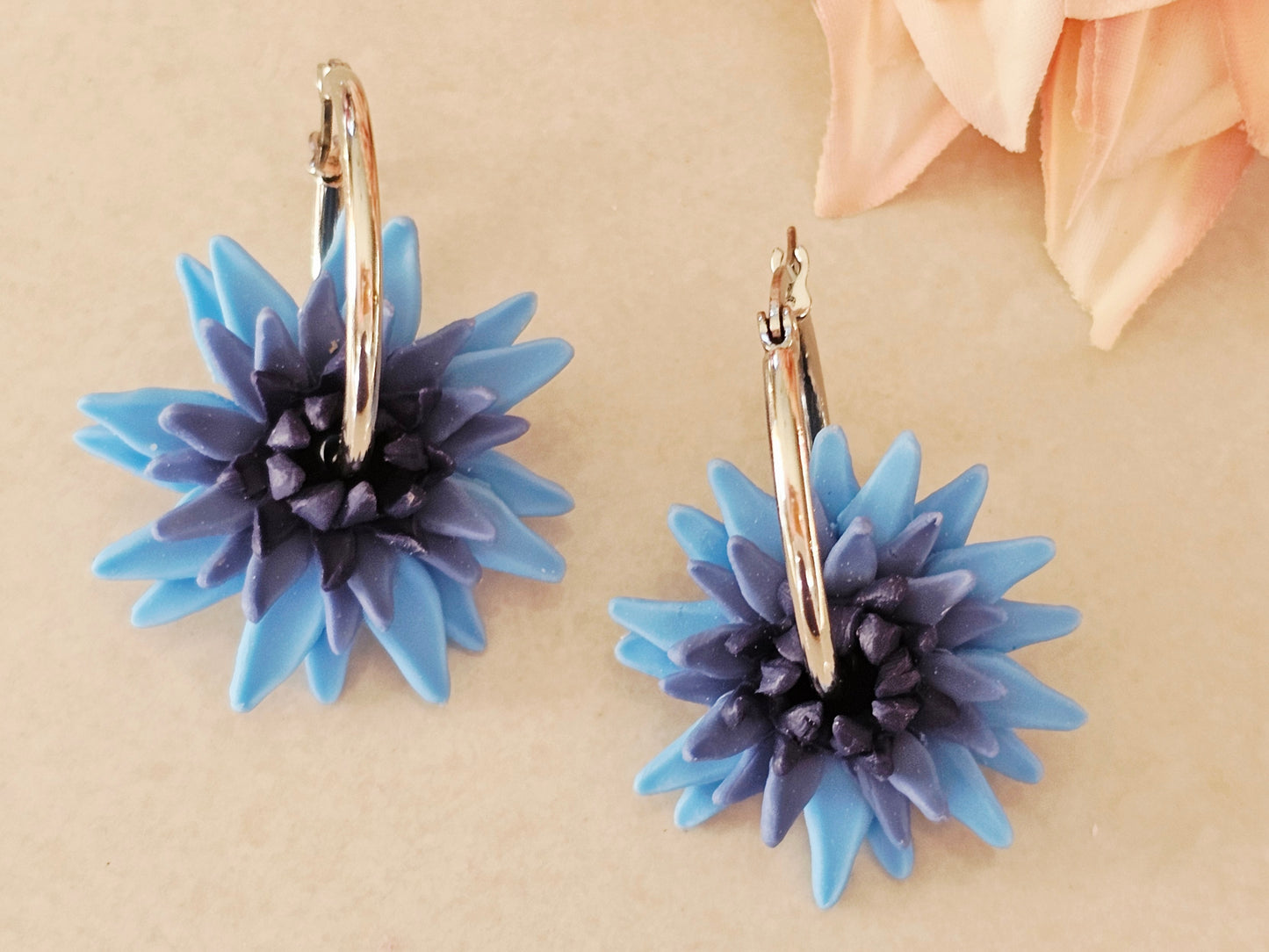 Dahlia Hoops Blue