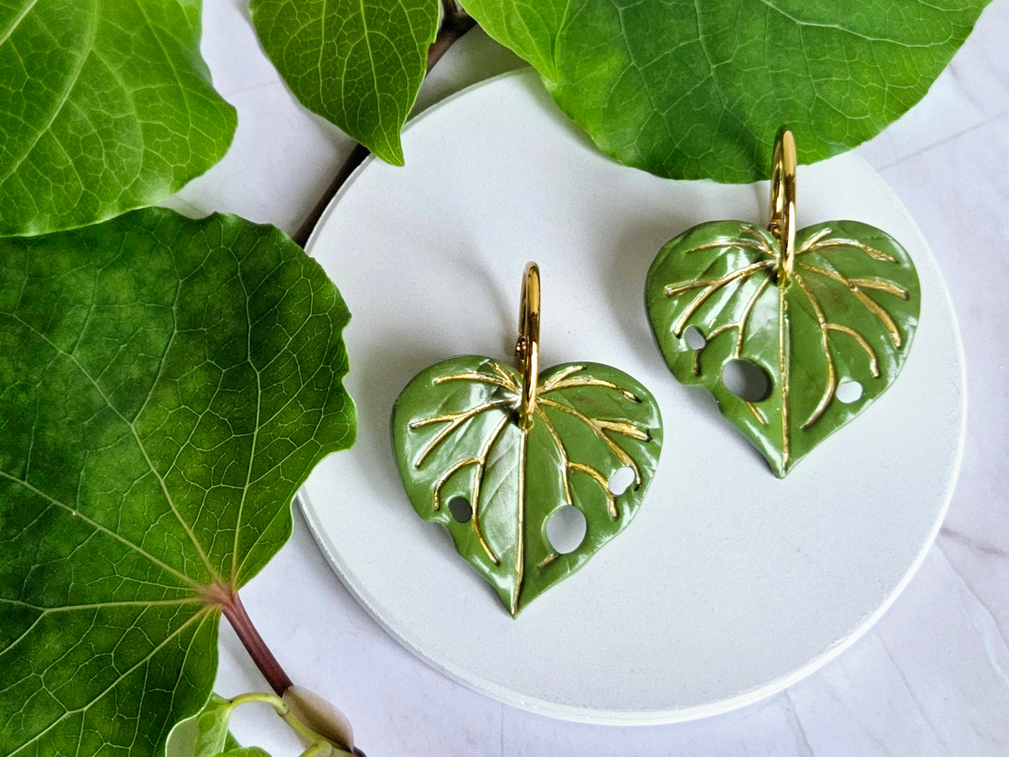 Kawakawa Gold Earrings Large