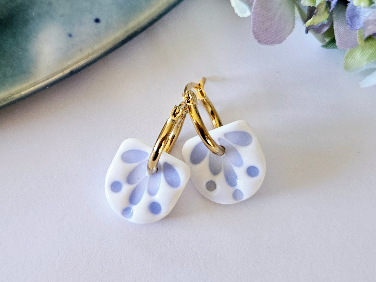Porcelain Floral Hoops