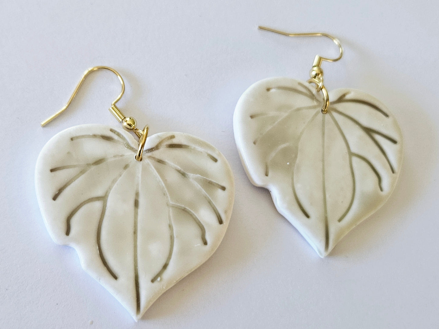 Porcelain Kawakawa Earrings