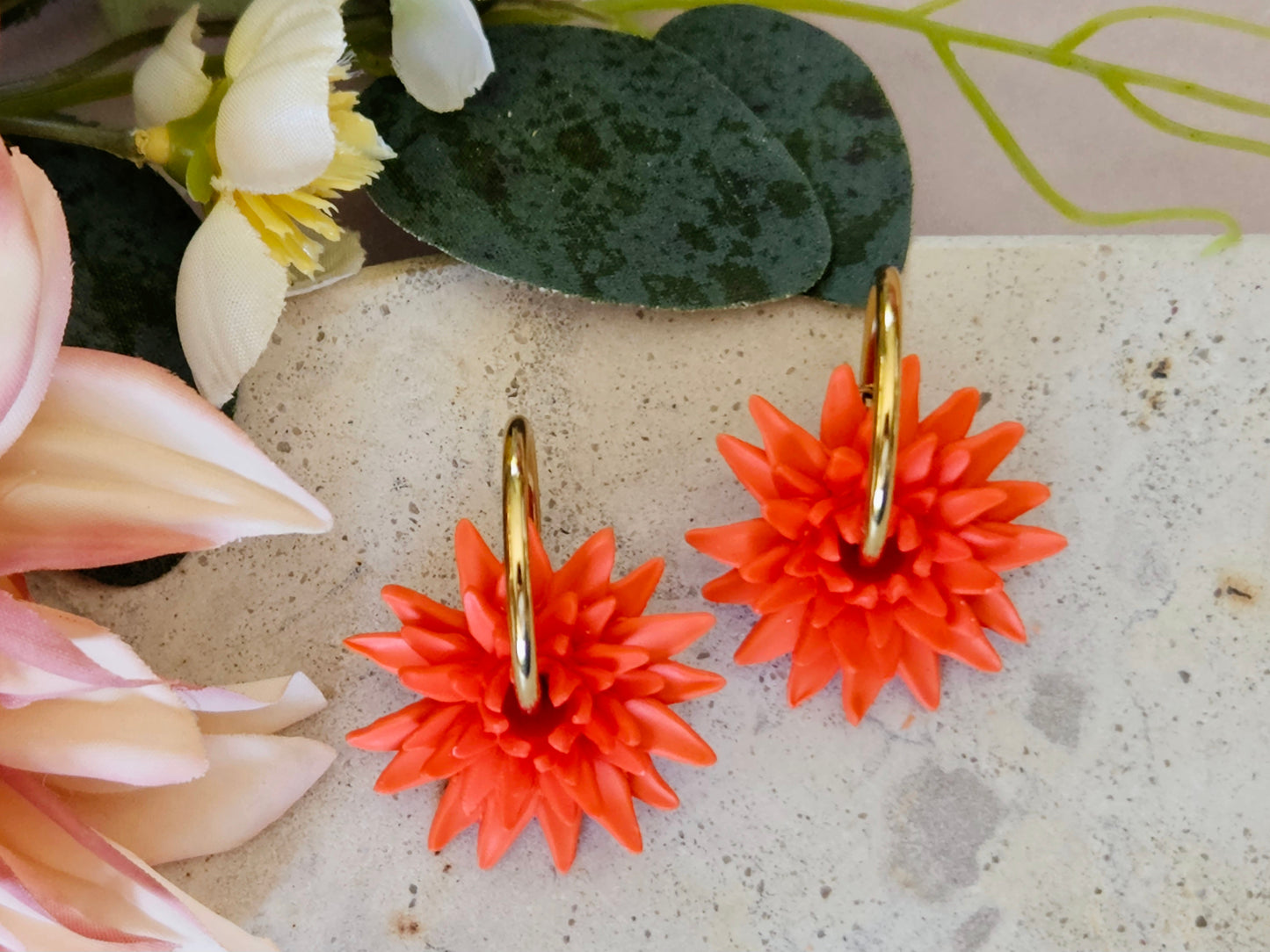 Dahlia Hoops Orange