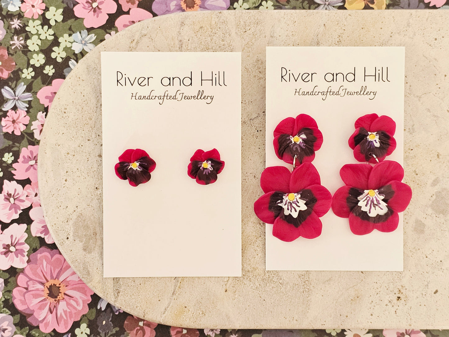 Pansy Studs Pink