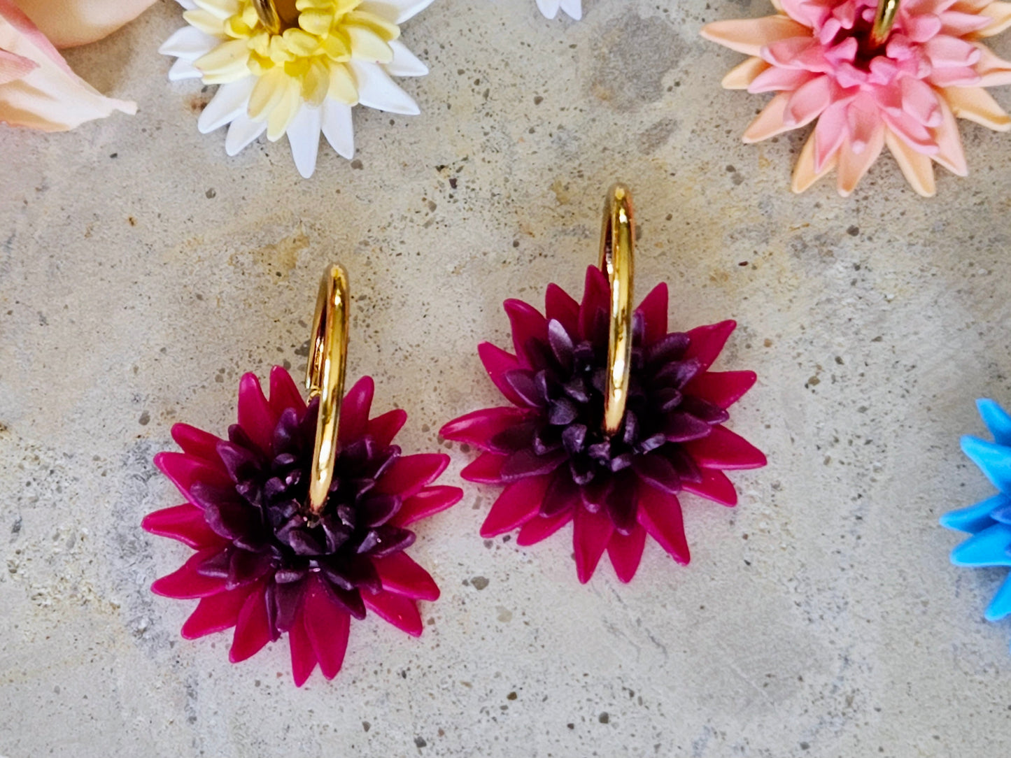 Dahlia Hoops Purple