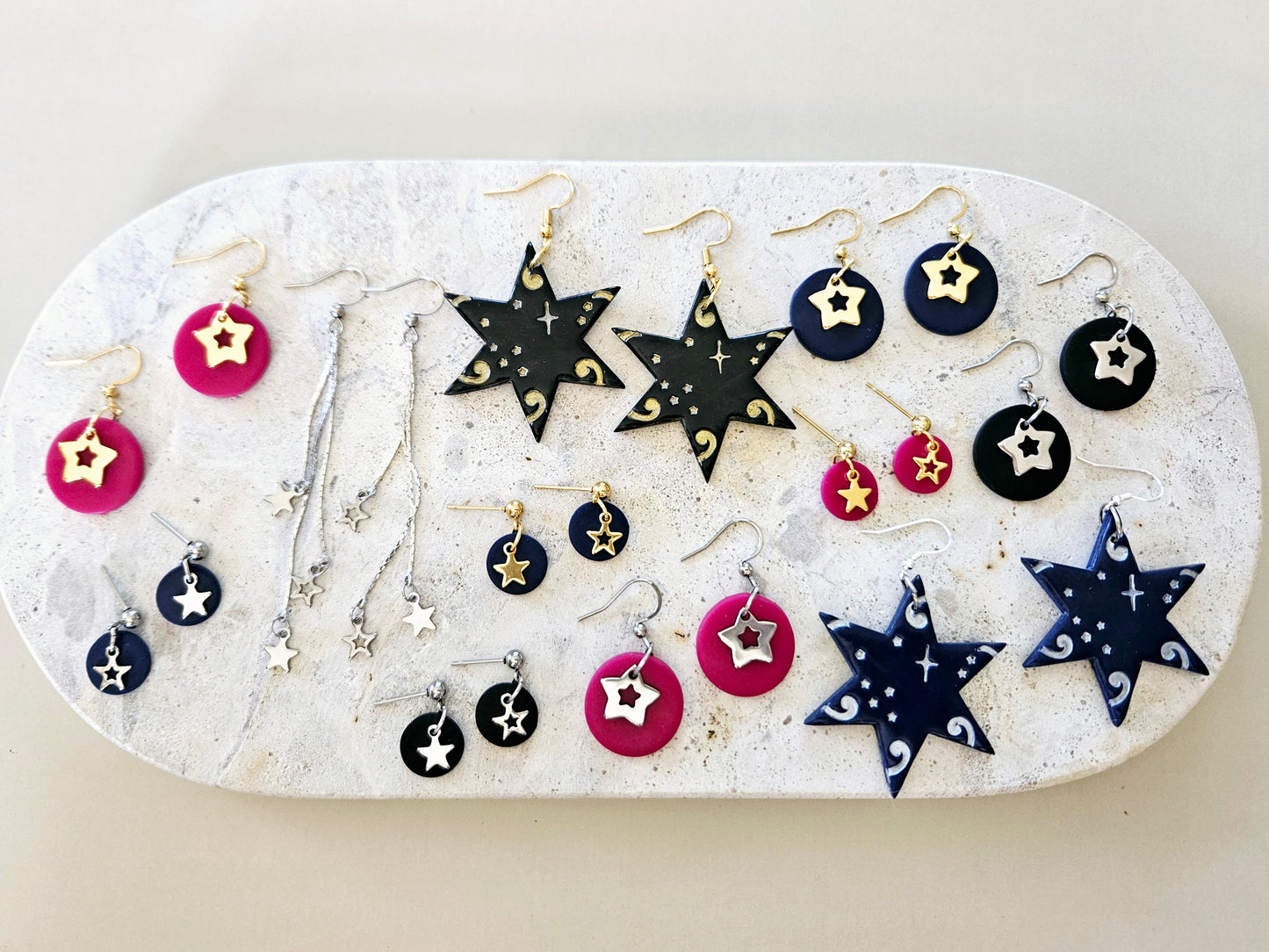Matariki Dangle Star Earrings