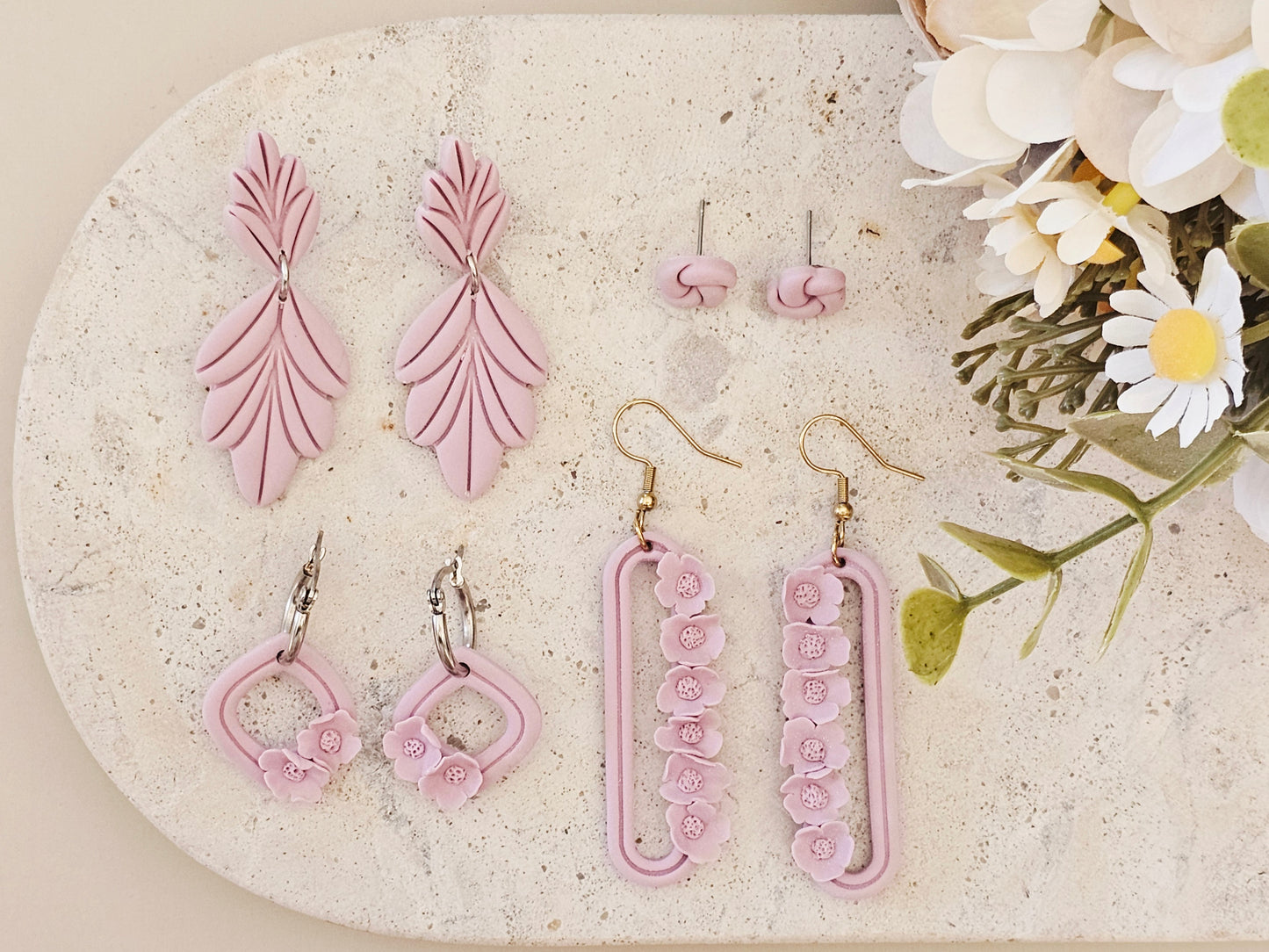 Daily Colour Lavender Floral Hoops
