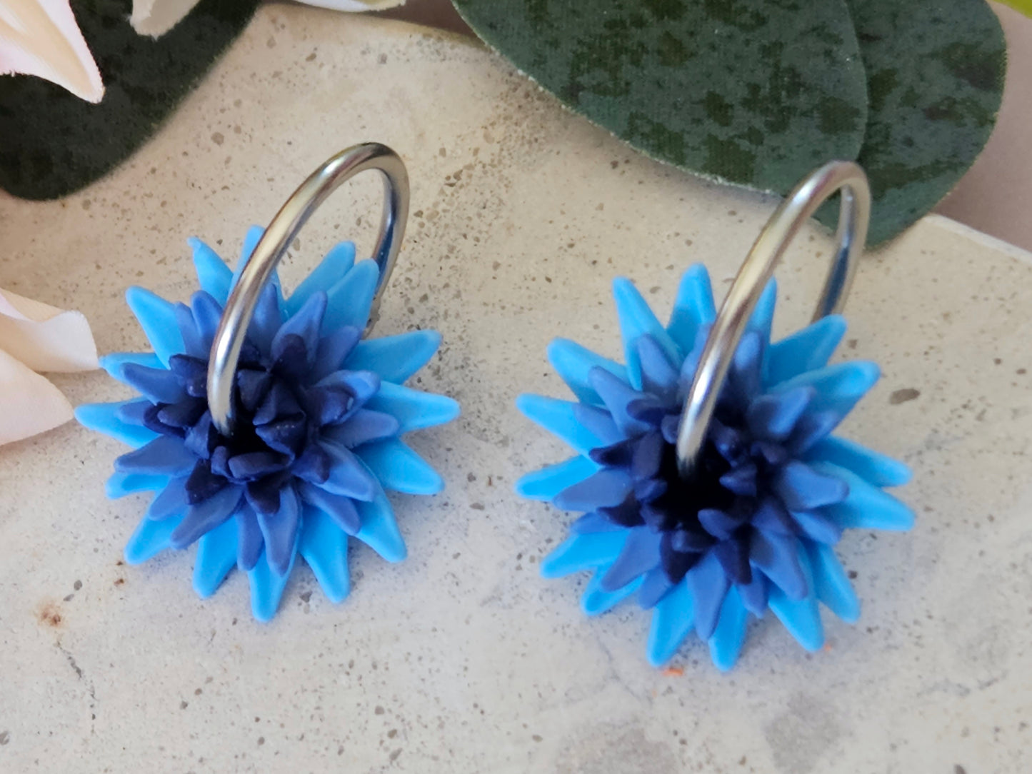 Dahlia Hoops Blue