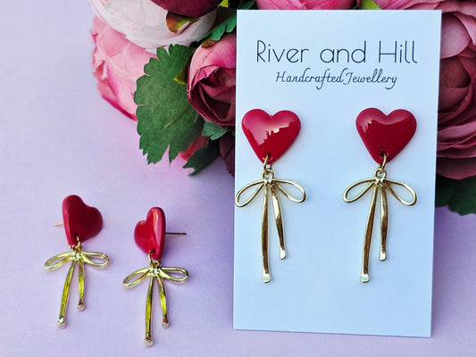 Hearts Collection Hearts and Bows Red