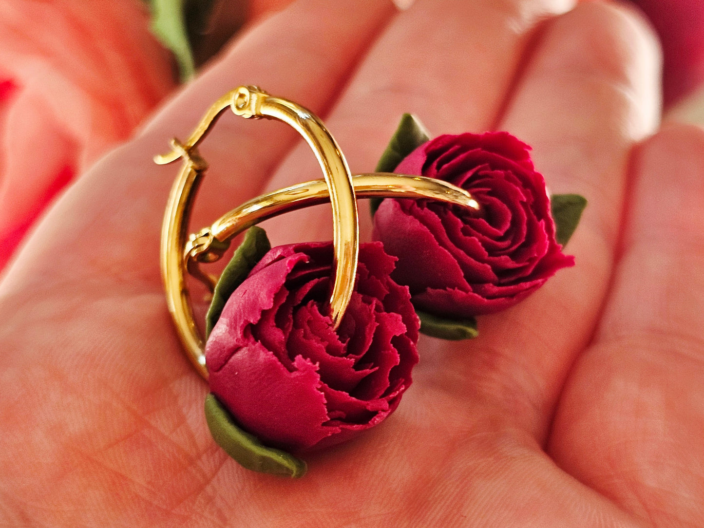 Peonies Wine Hoops