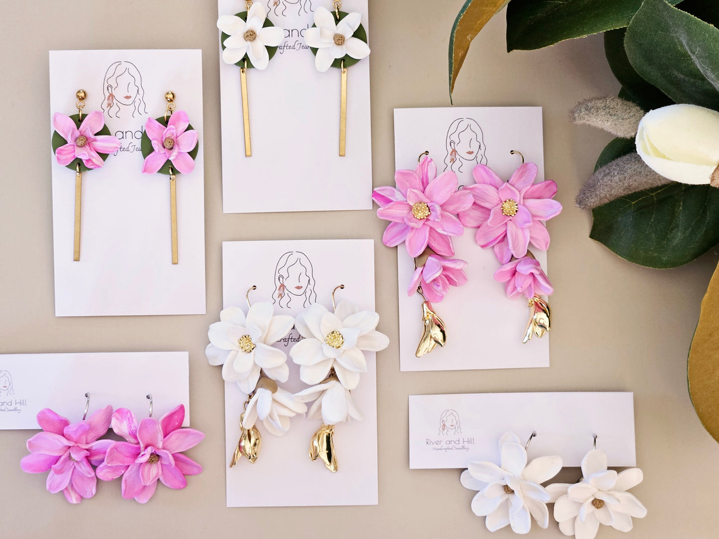 Magnolia Bar Drop Earrings