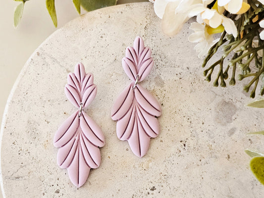 Daily Colour Lavender Arch Earrings