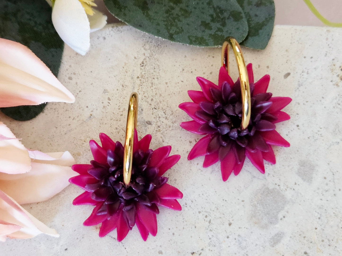 Dahlia Hoops Purple