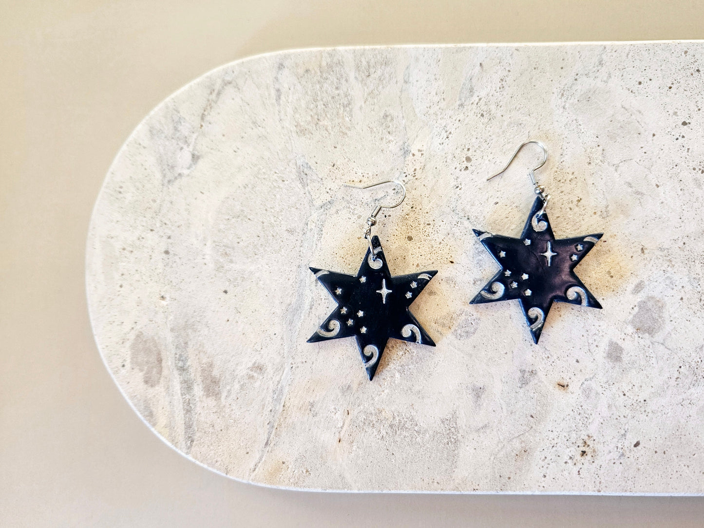 Matariki Statement Star Earrings