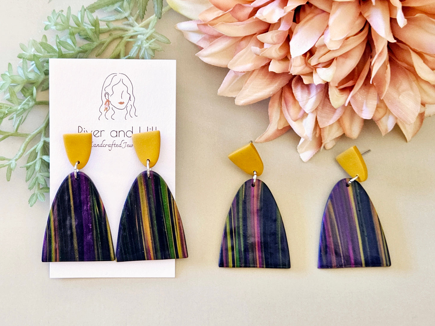 Scraps to Statements Arch Earrings