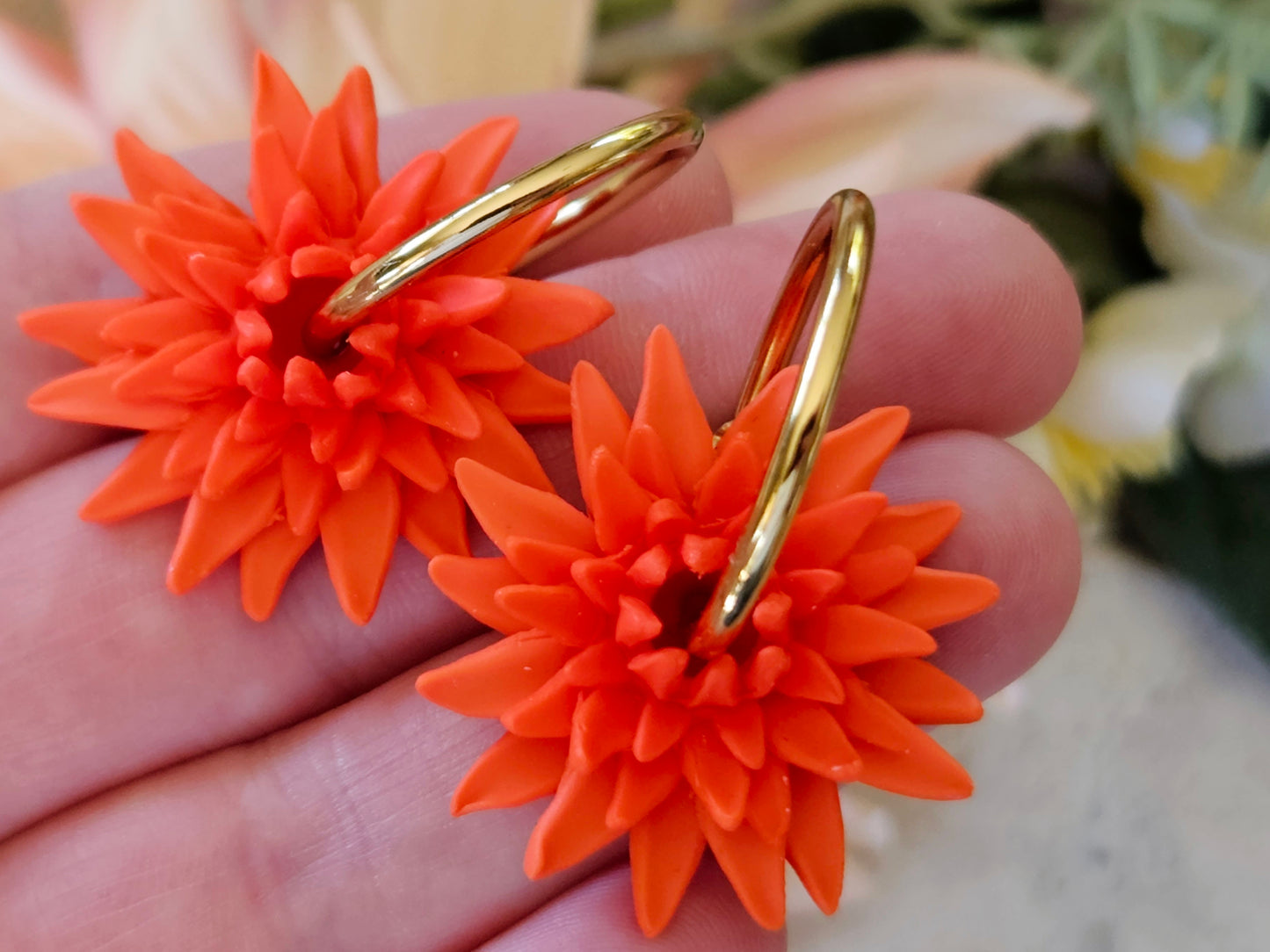 Dahlia Hoops Orange