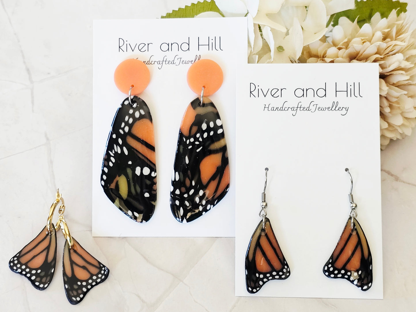 Monarch Abstract Statement Earrings