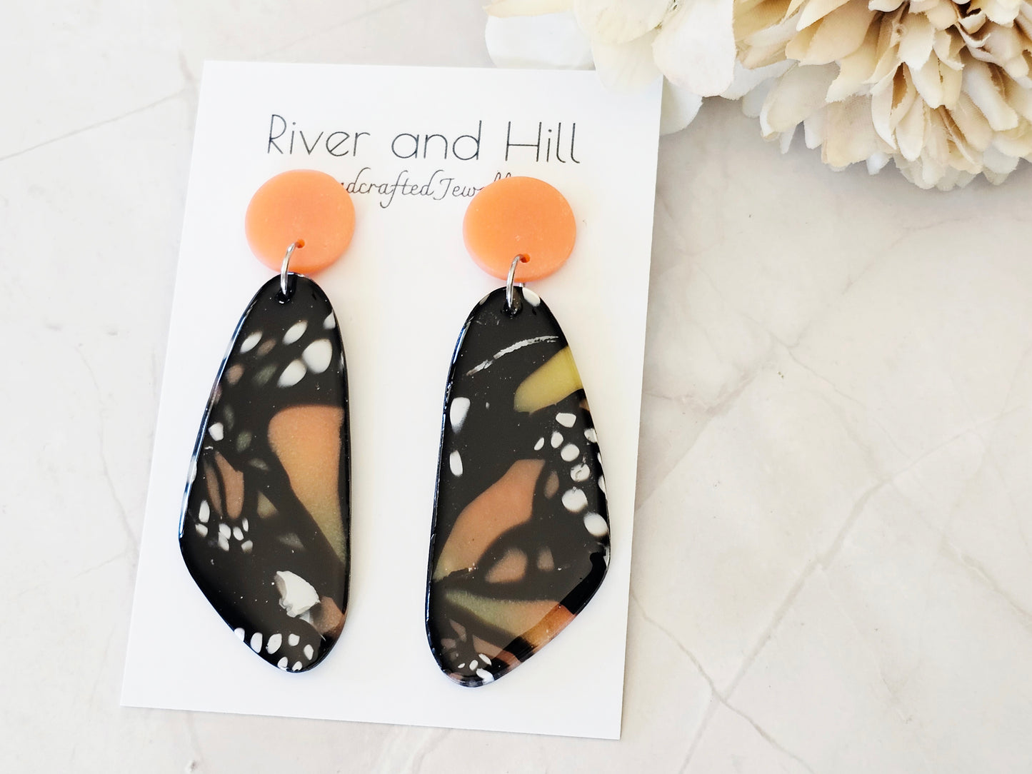 Monarch Abstract Statement Earrings