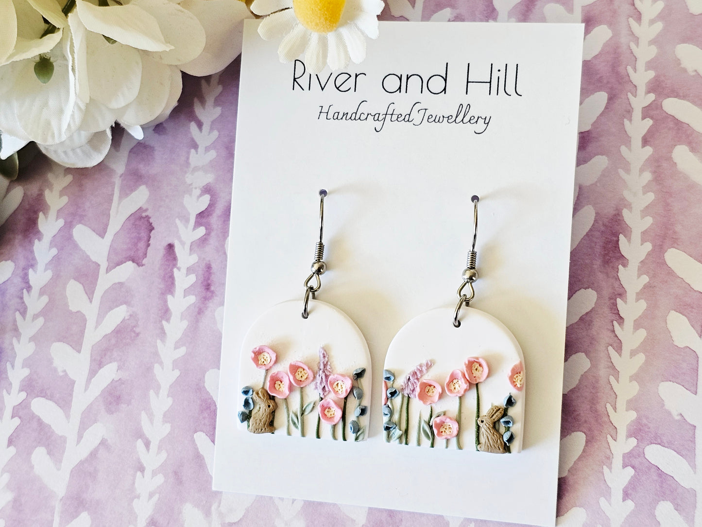Meadow Bunny Arch Earrings