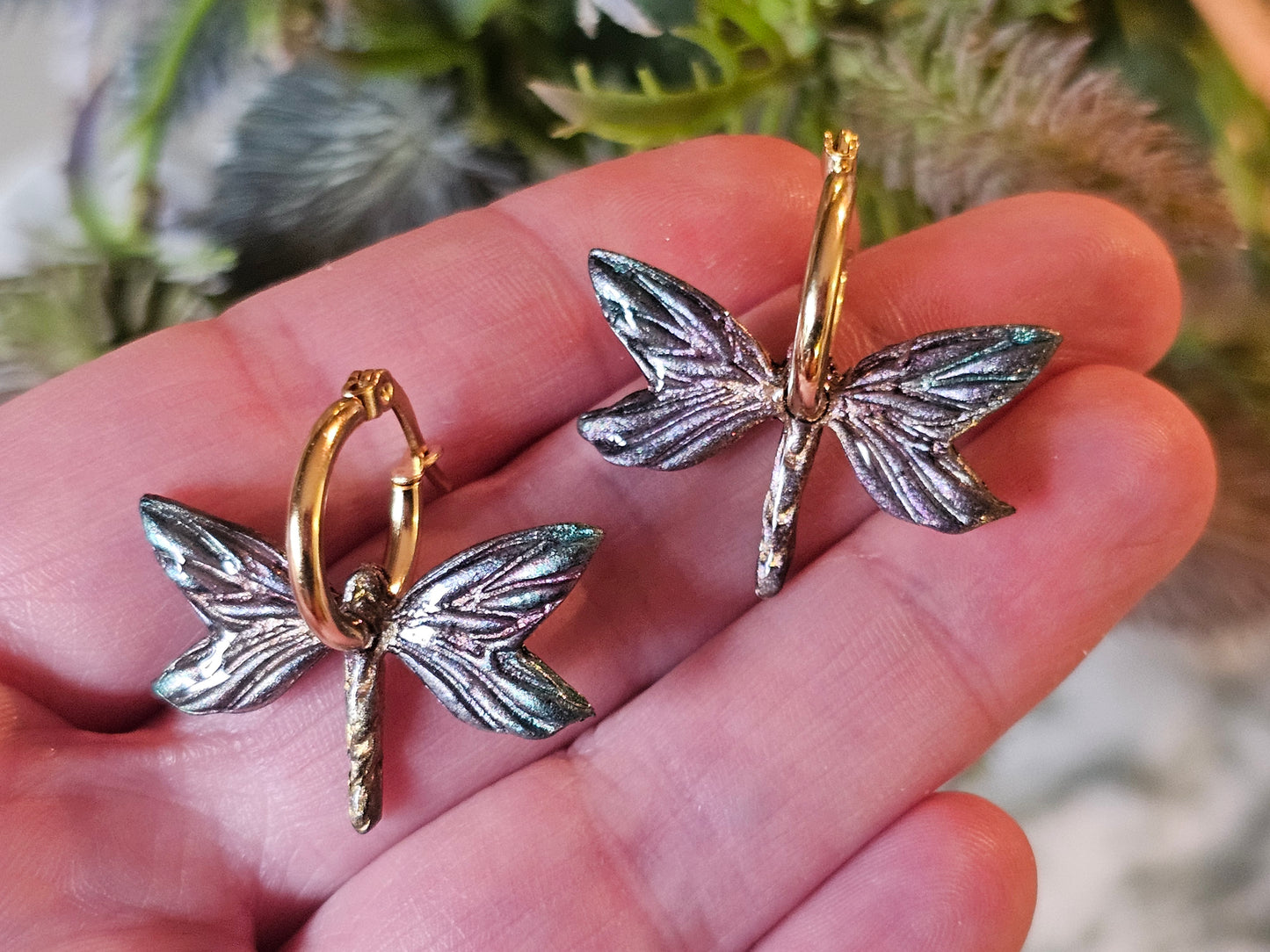 Dragonfly Hoops Dainty