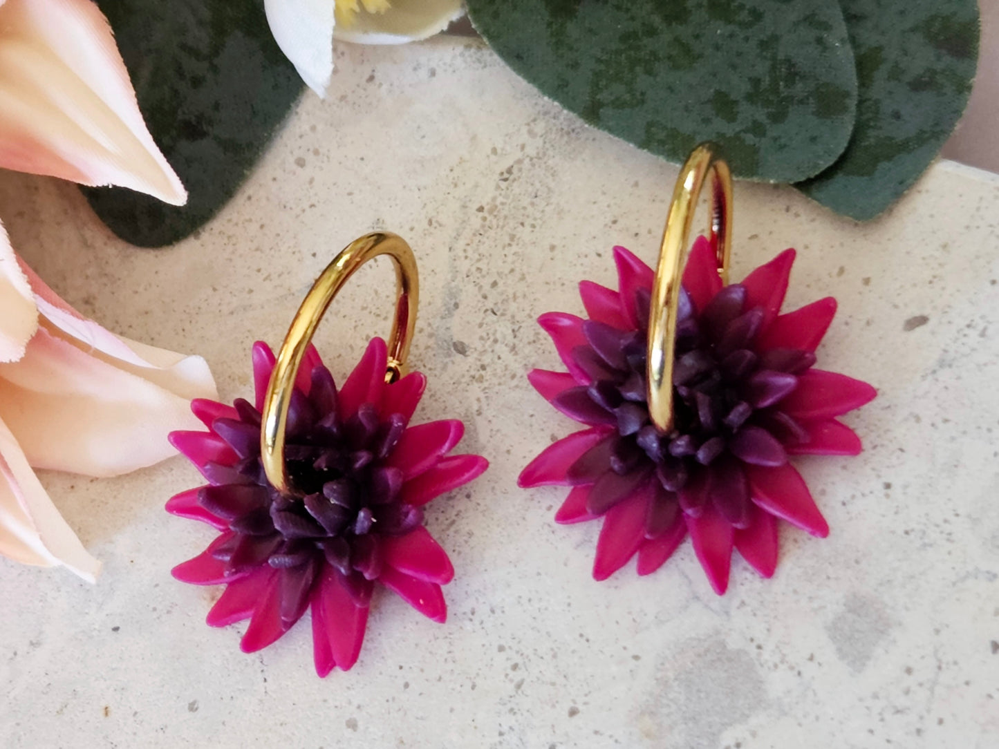 Dahlia Hoops Purple