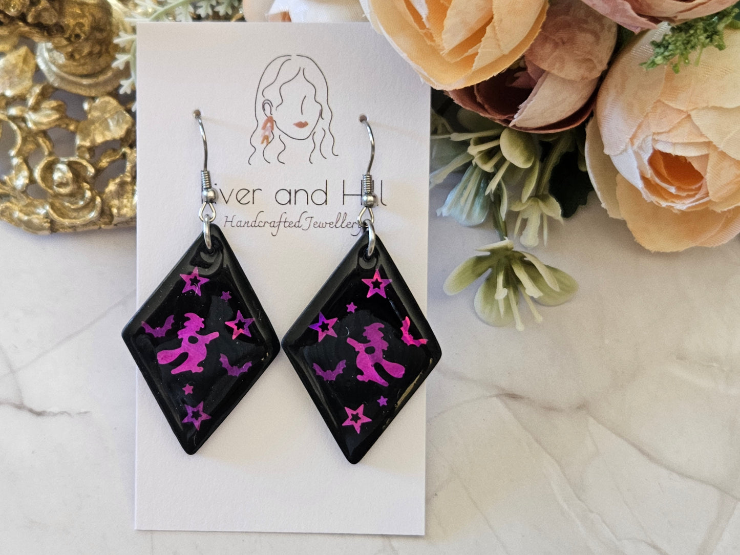 Halloween Witch Earrings