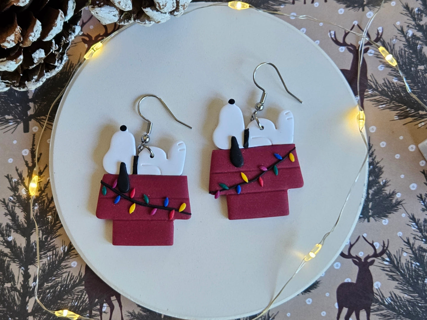 Christmas Snoopy Earrings