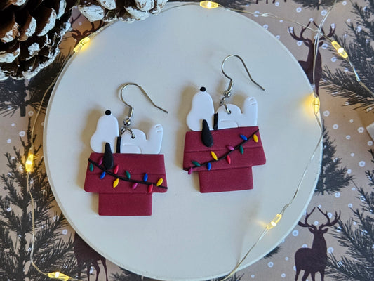 Christmas Snoopy Earrings