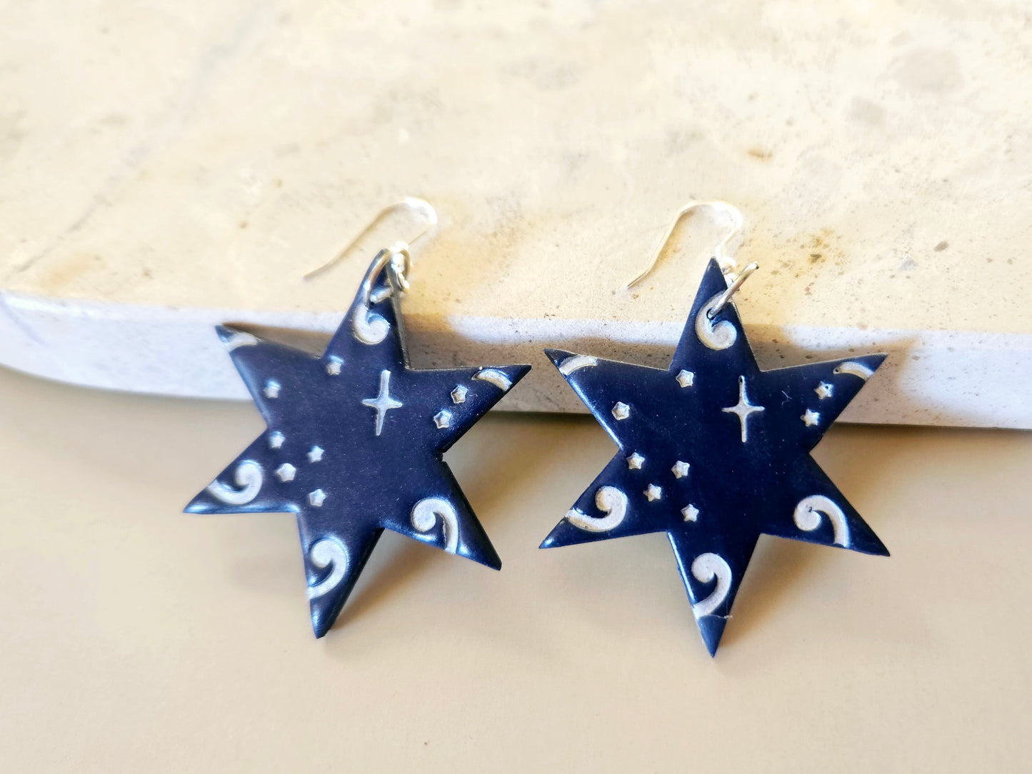 Matariki Statement Star Earrings