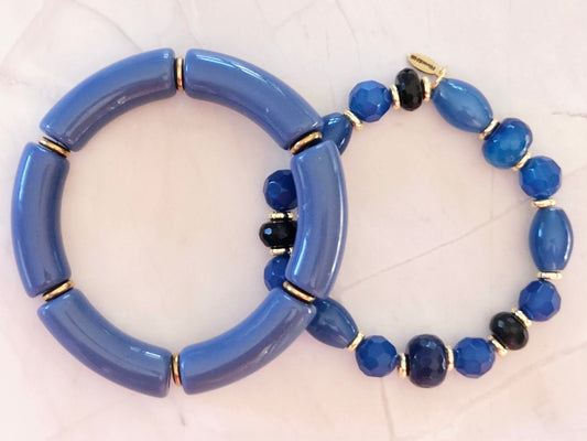 Stacking Bracelets Blues Stack