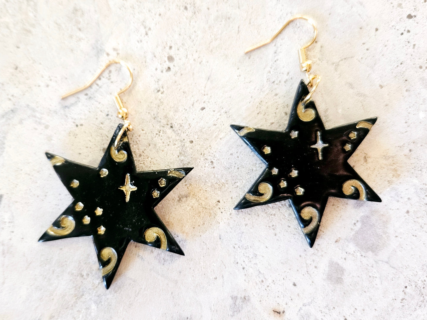 Matariki Statement Star Earrings