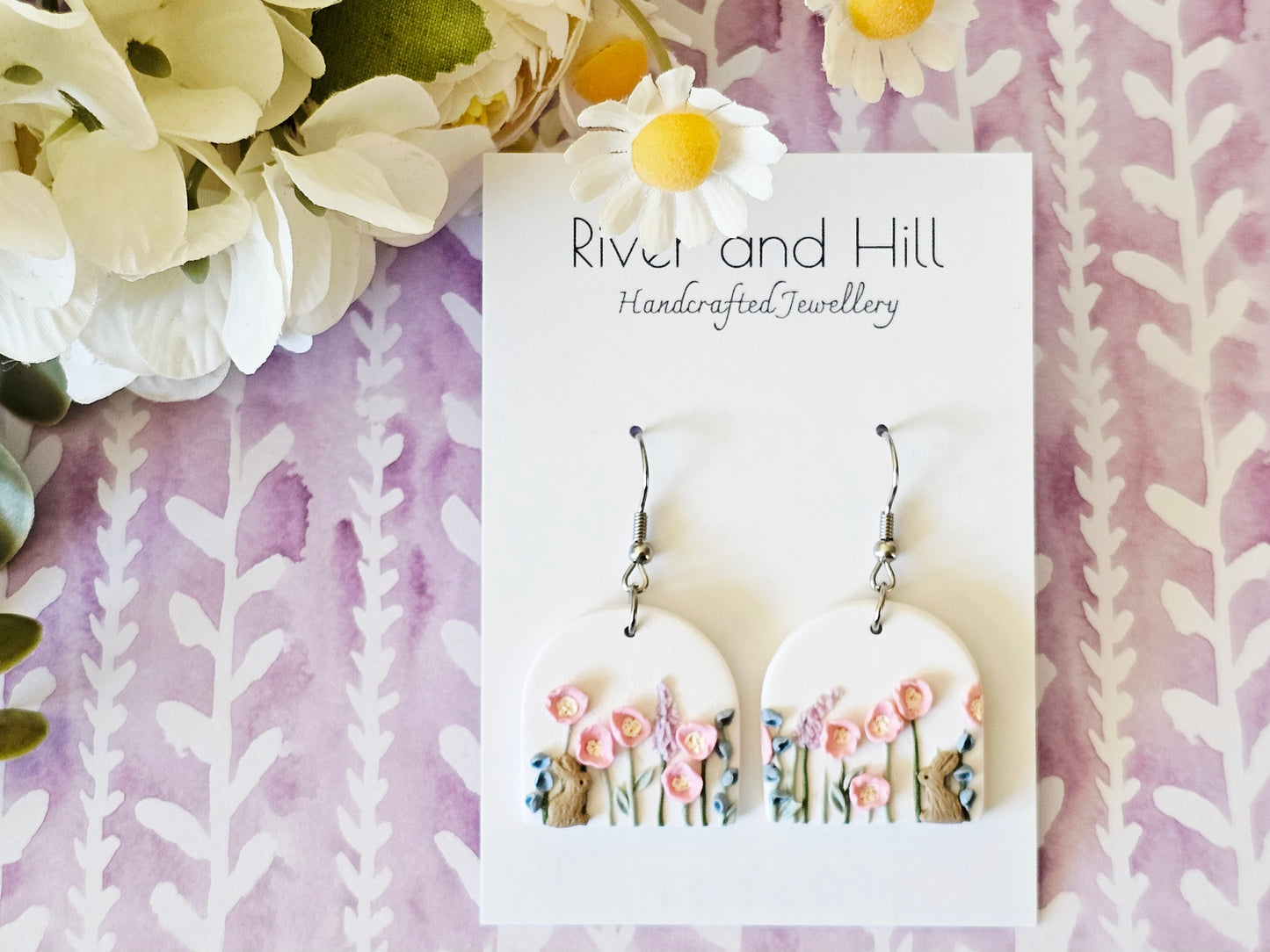 Meadow Bunny Arch Earrings