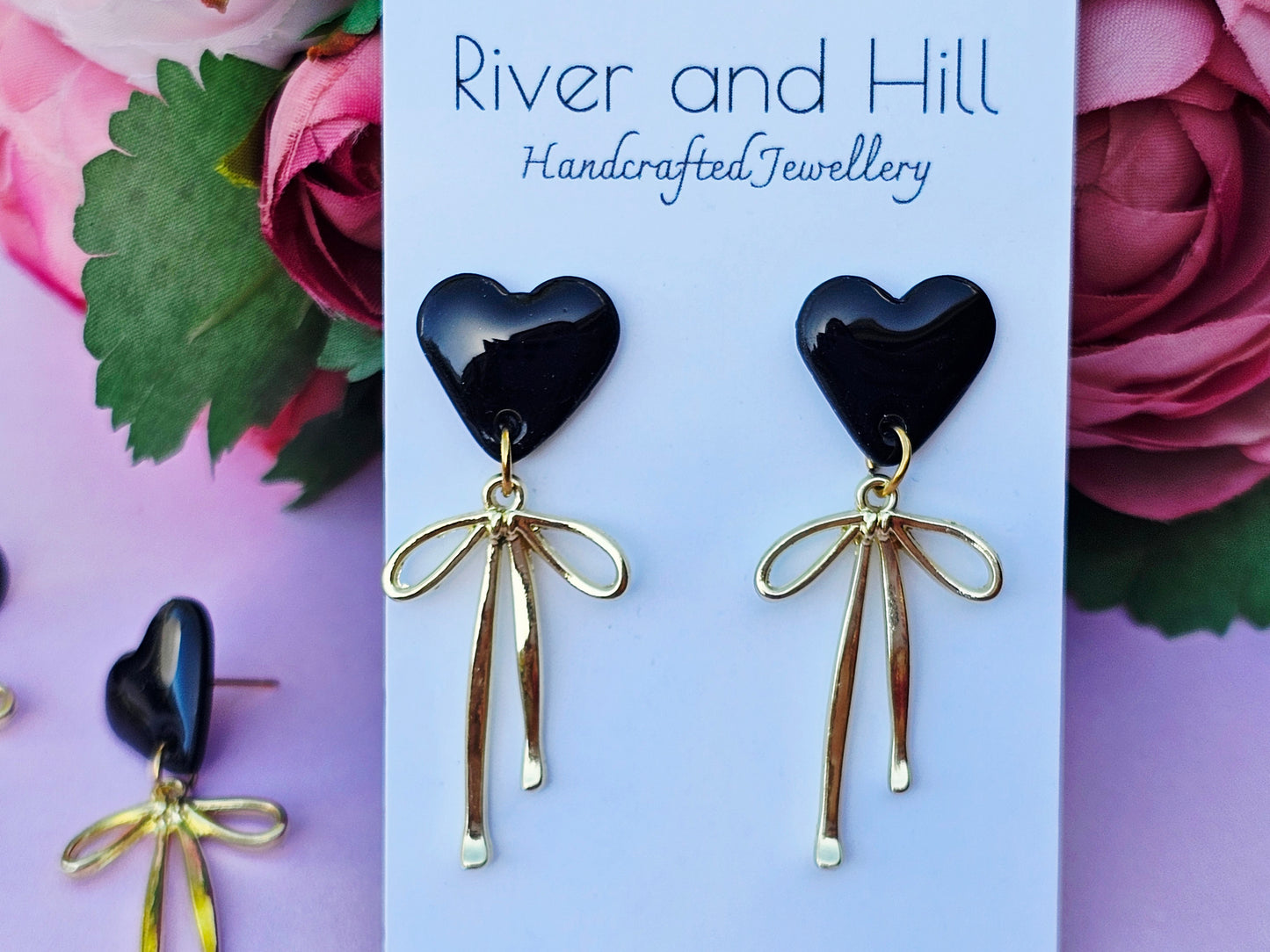 Hearts Collection Hearts and Bows Black