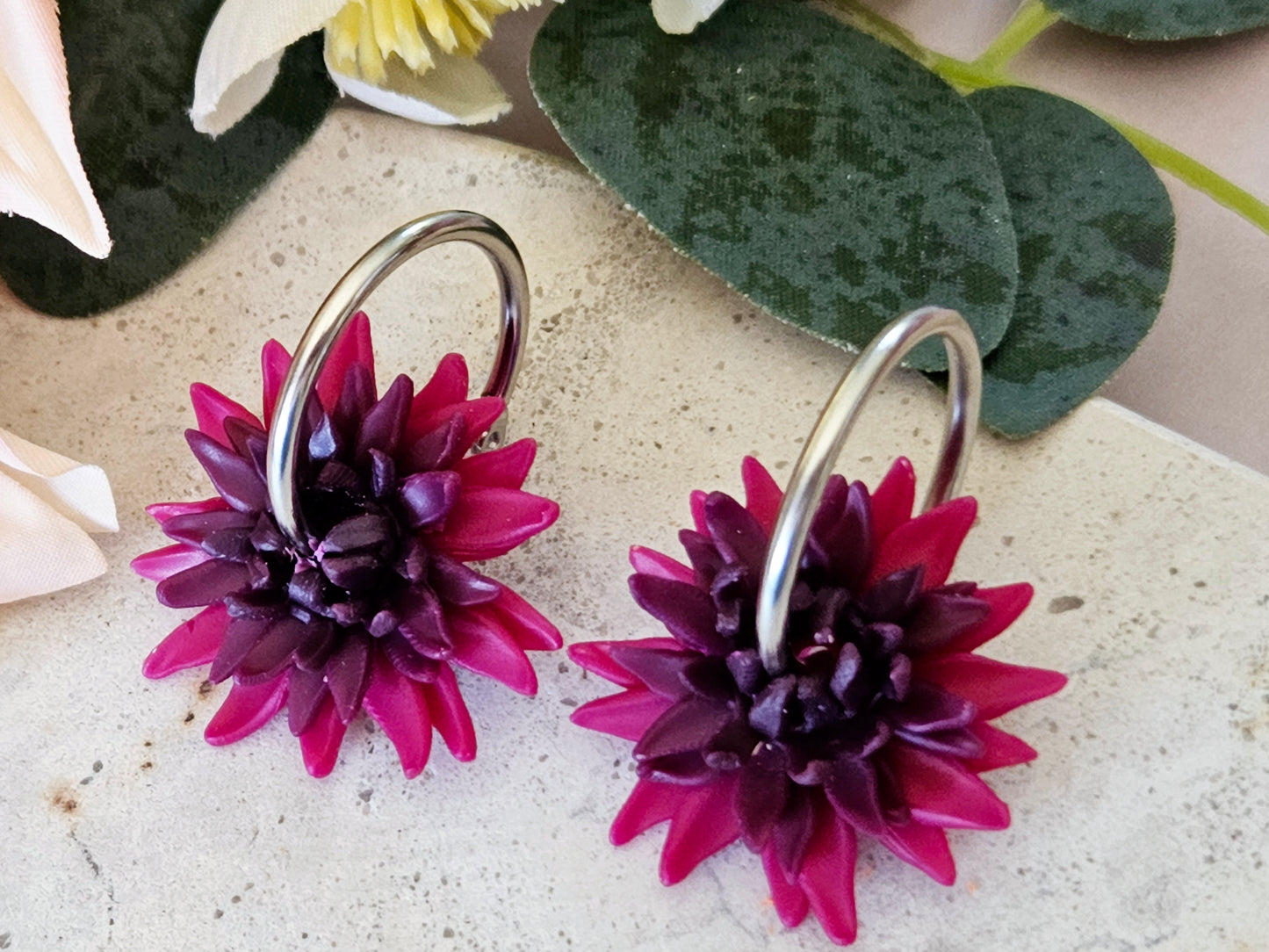 Dahlia Hoops Purple