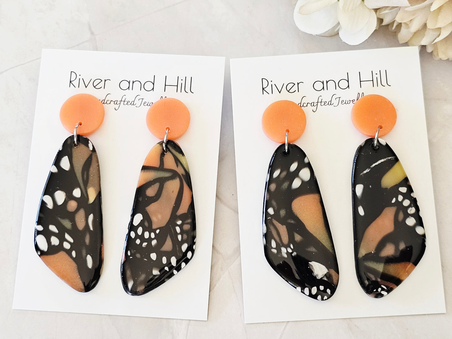 Monarch Abstract Statement Earrings