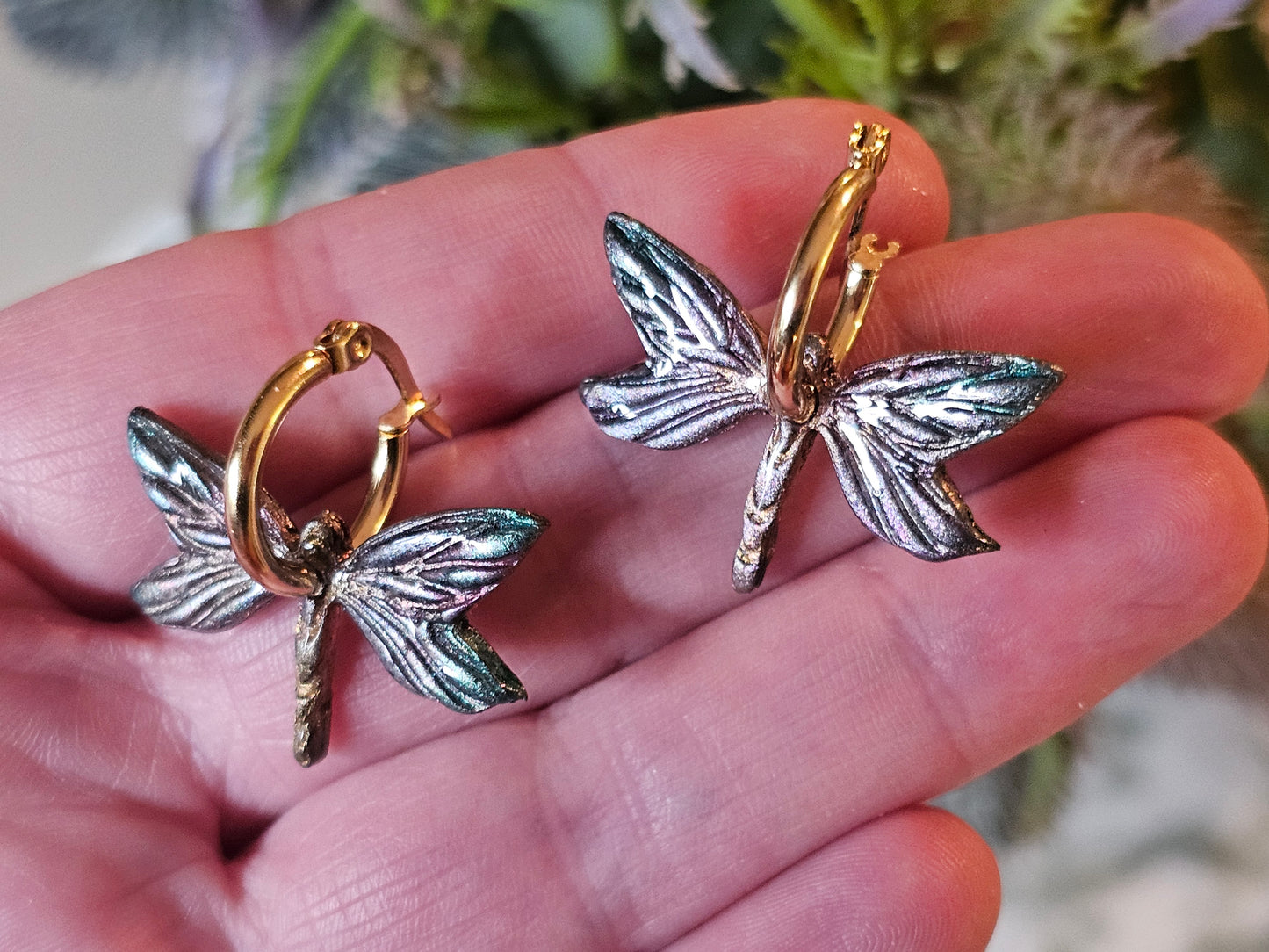 Dragonfly Hoops Dainty
