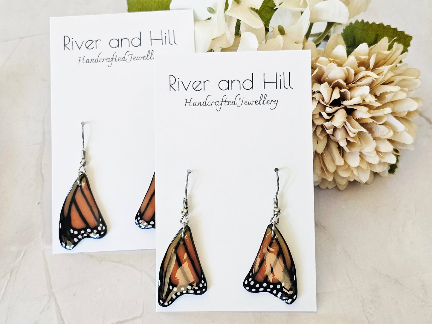 Monarch Wing Earrings