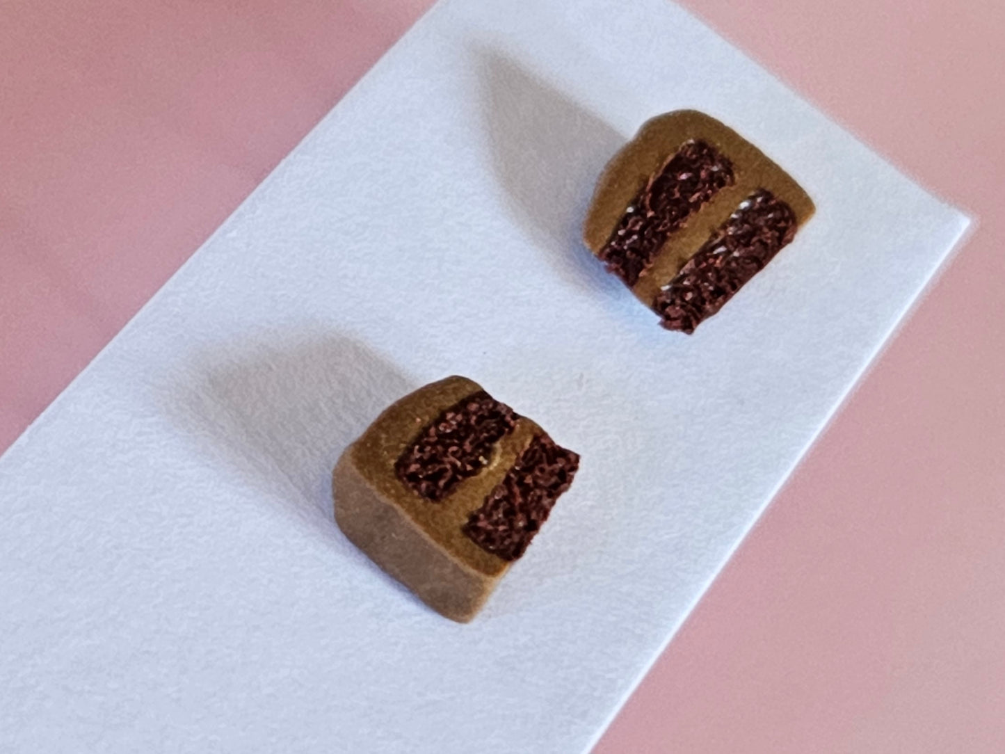 Girls Chocolate Cake Studs