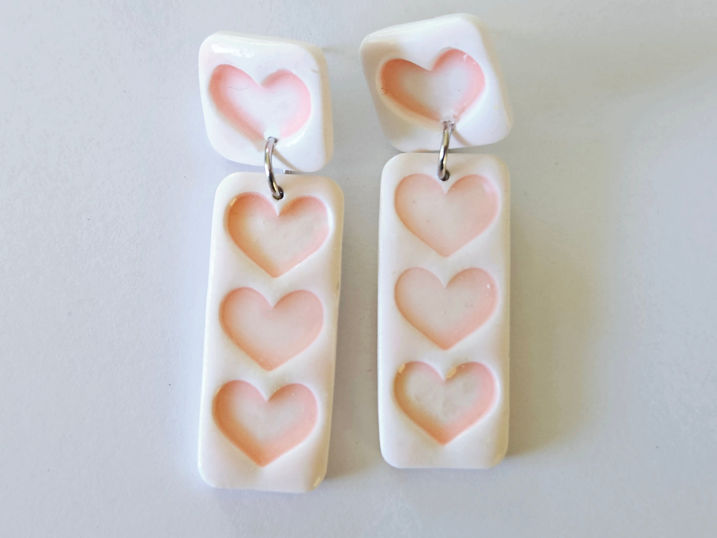 Porcelain Aroha Rectangle Earrings