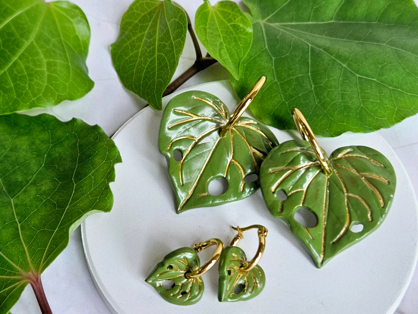 Kawakawa Gold Earrings Large