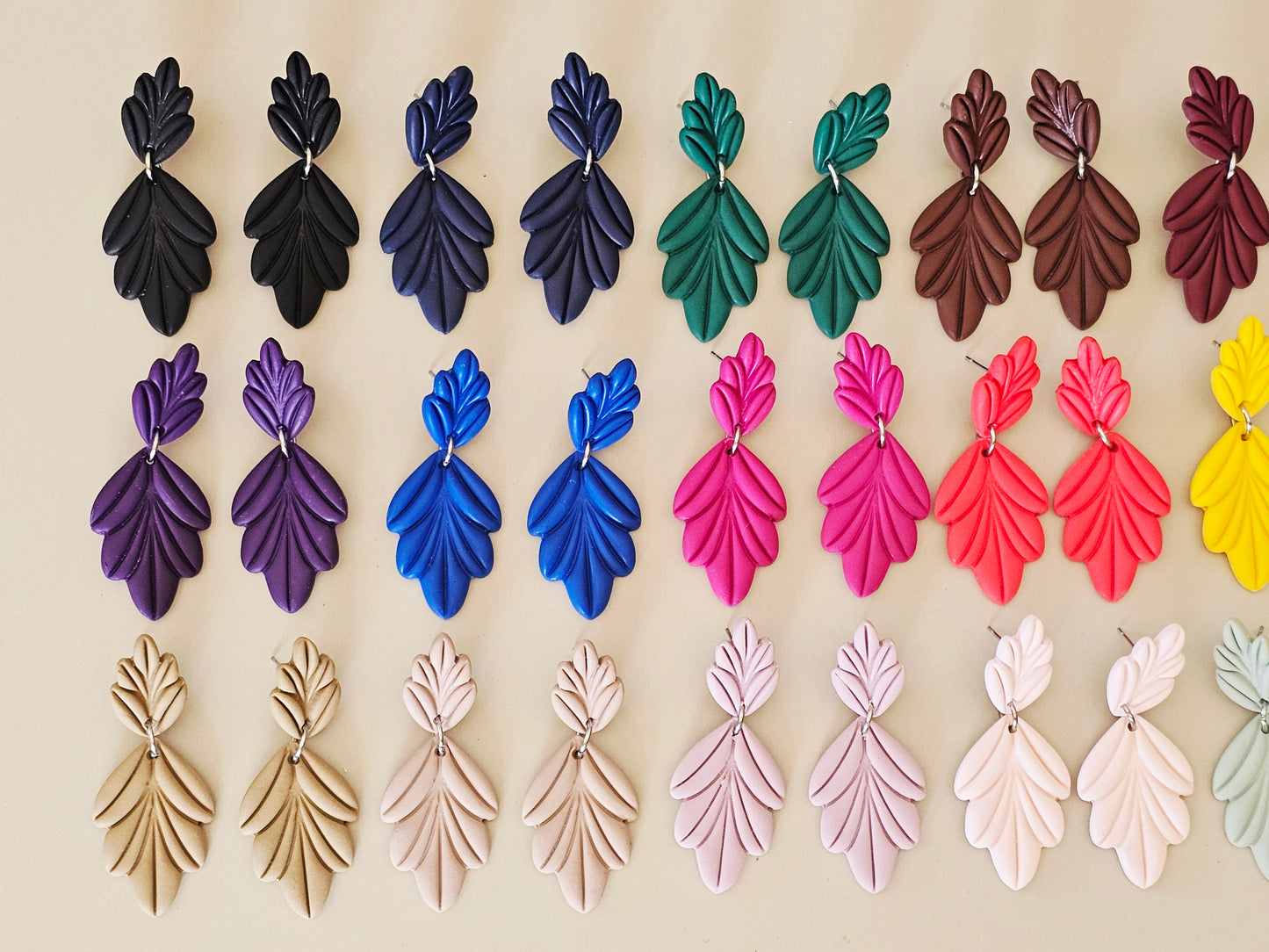 Daily Colour Magenta Arch Earrings