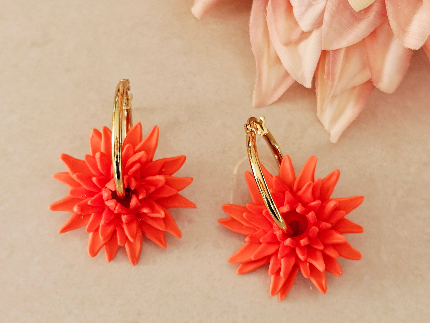 Dahlia Hoops Orange