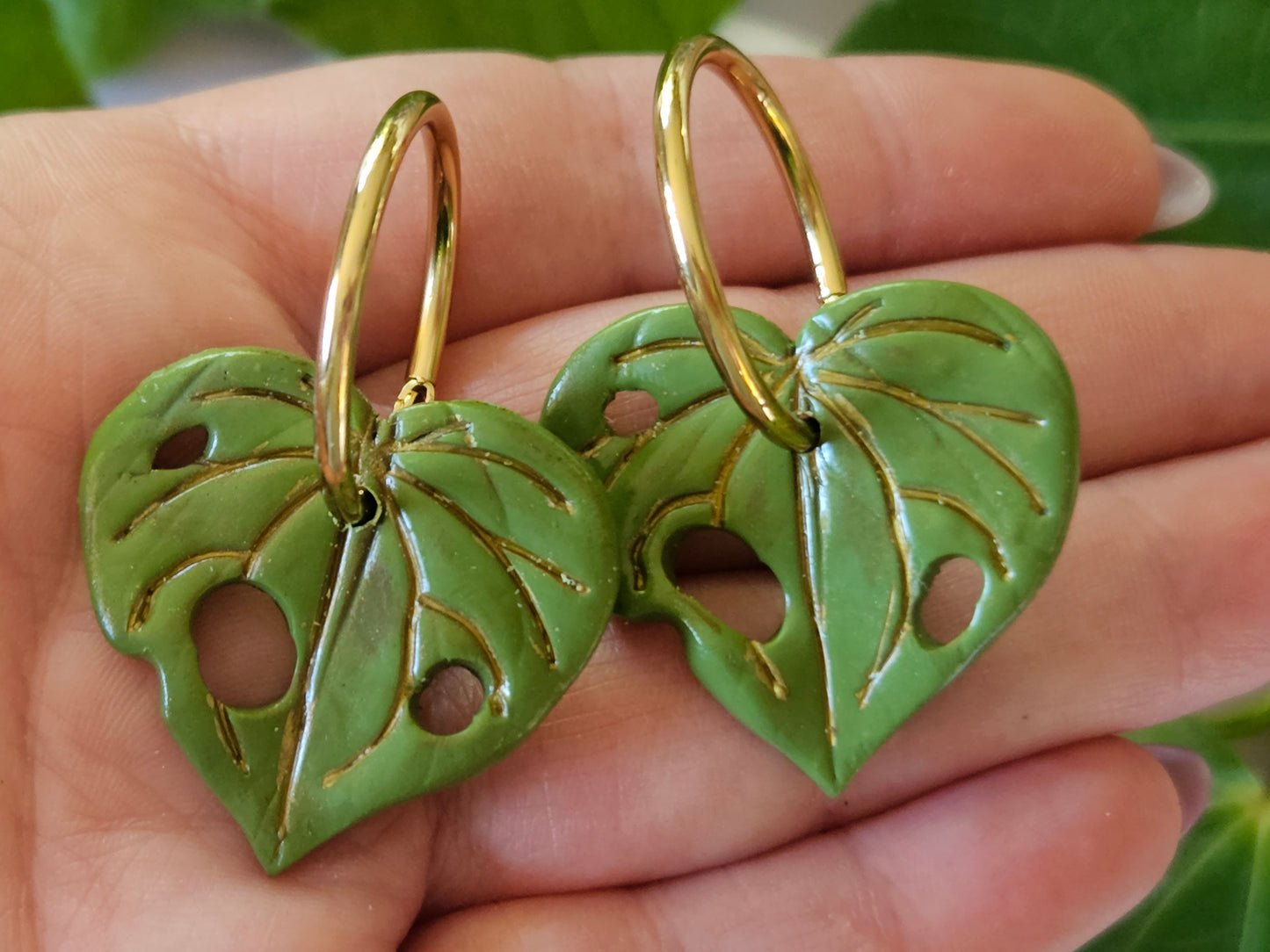 Kawakawa Gold Earrings Medium