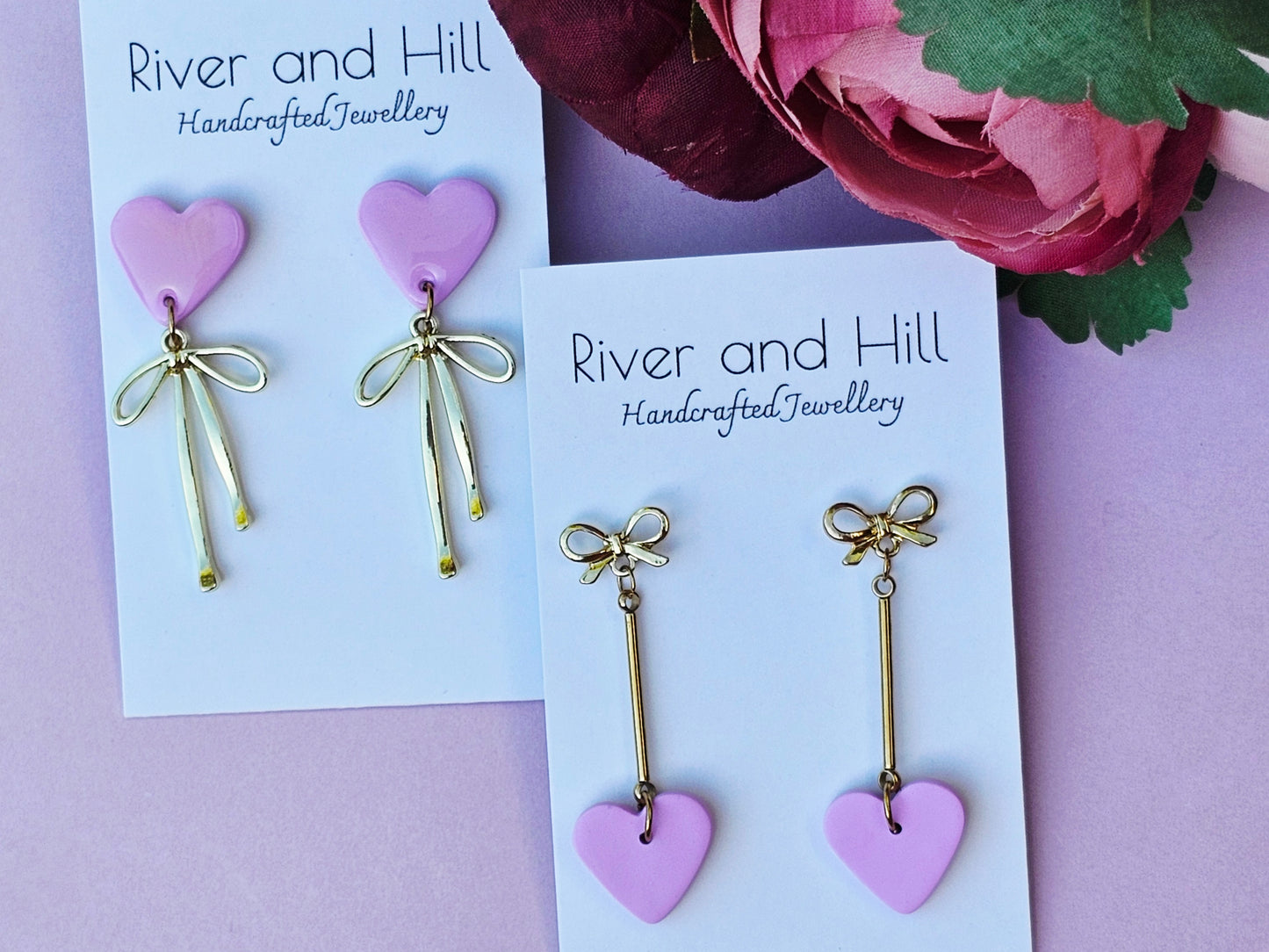 Hearts Collection Hearts and Bows Pink