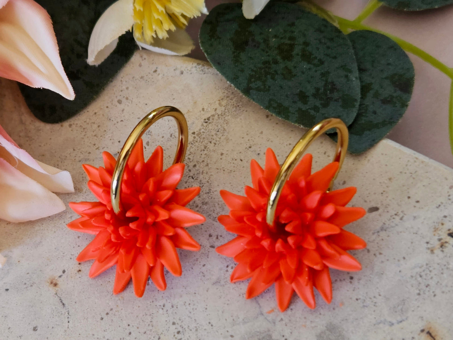 Dahlia Hoops Orange