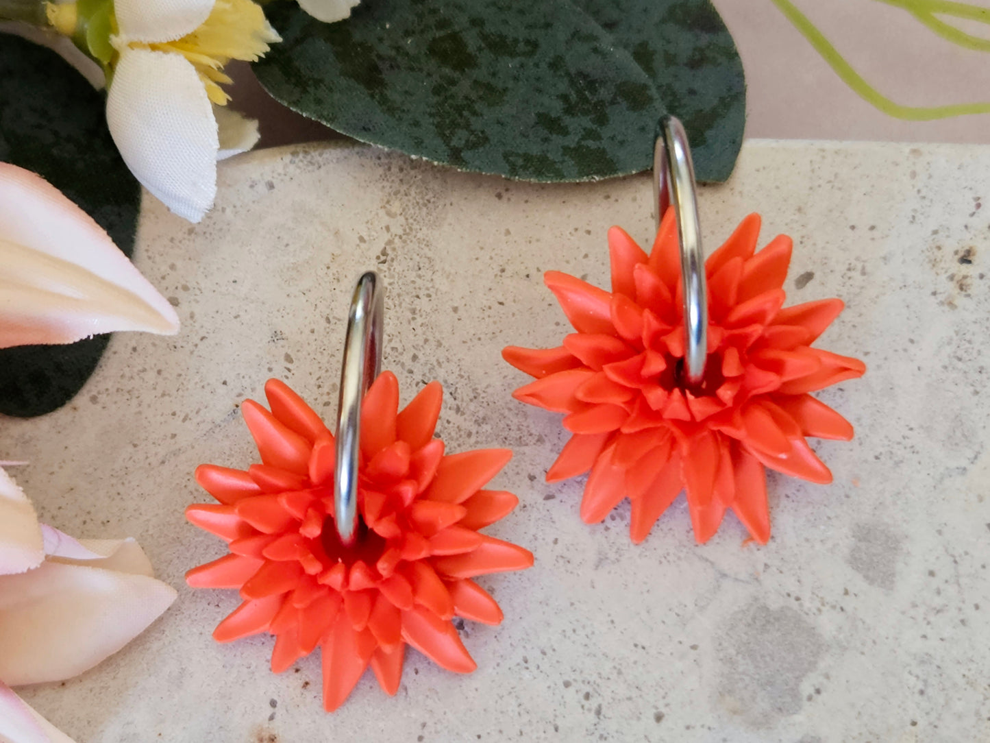 Dahlia Hoops Orange