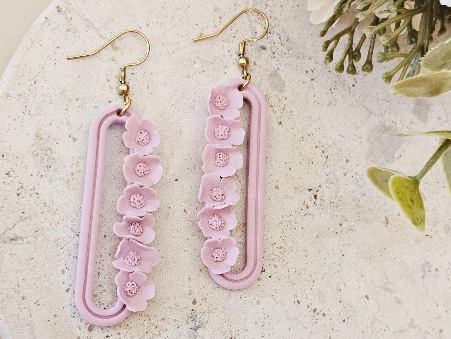 Daily Colour Lavender Floral Earrings