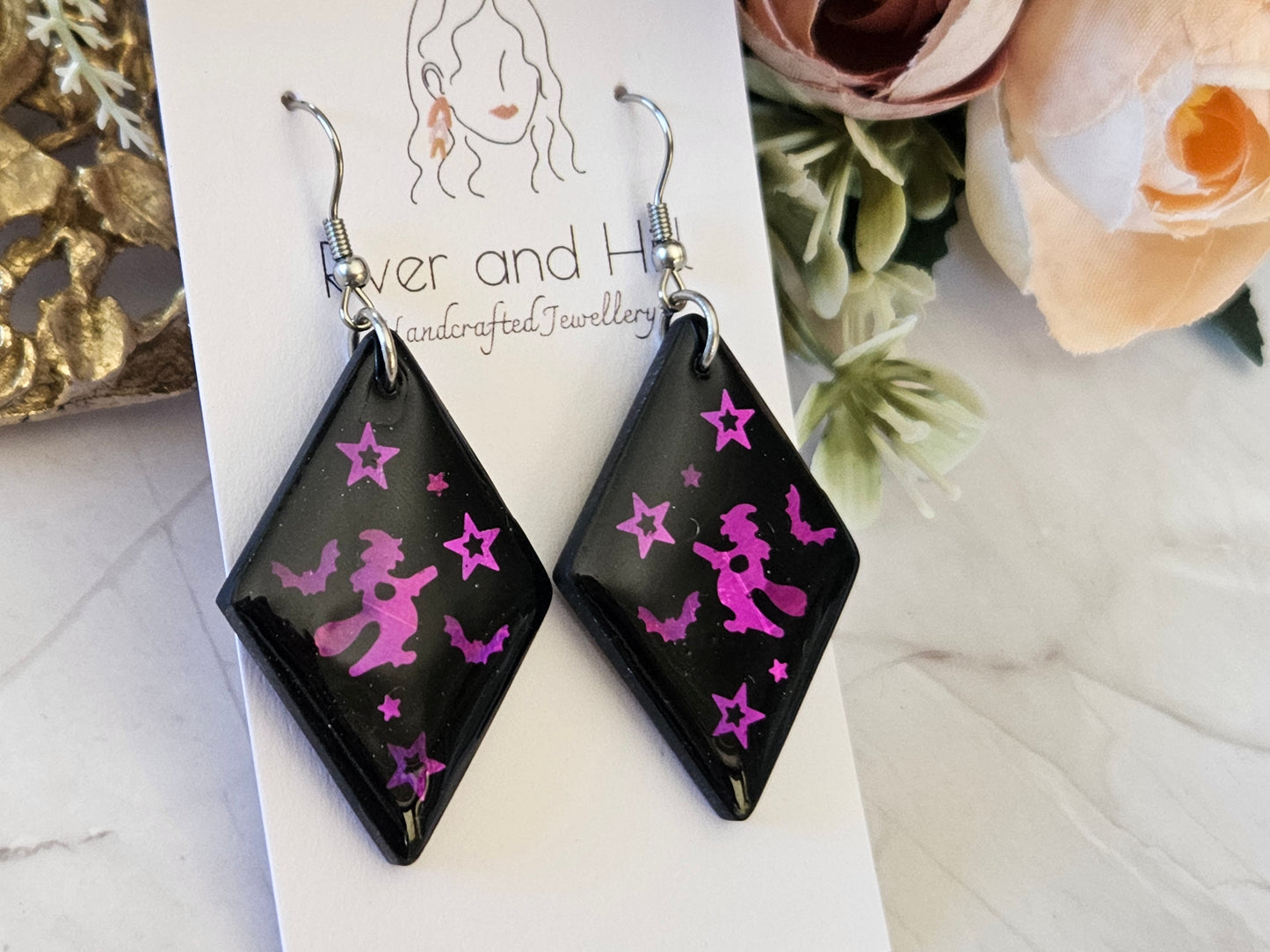 Halloween Witch Earrings