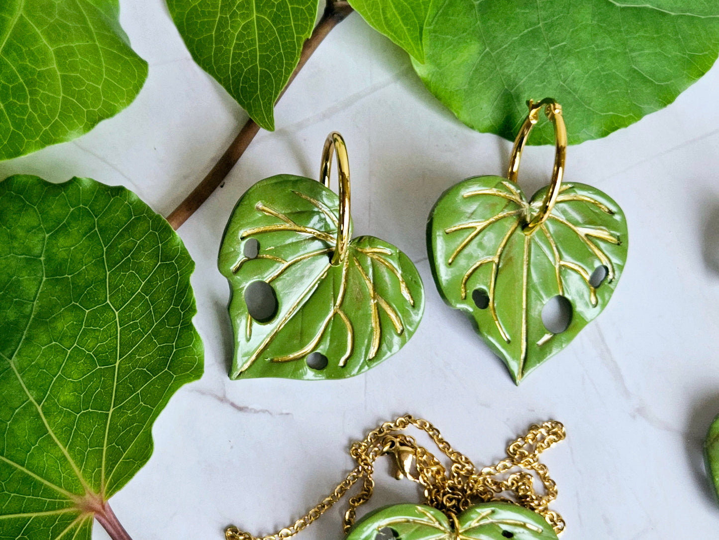 Kawakawa Gold Earrings Large