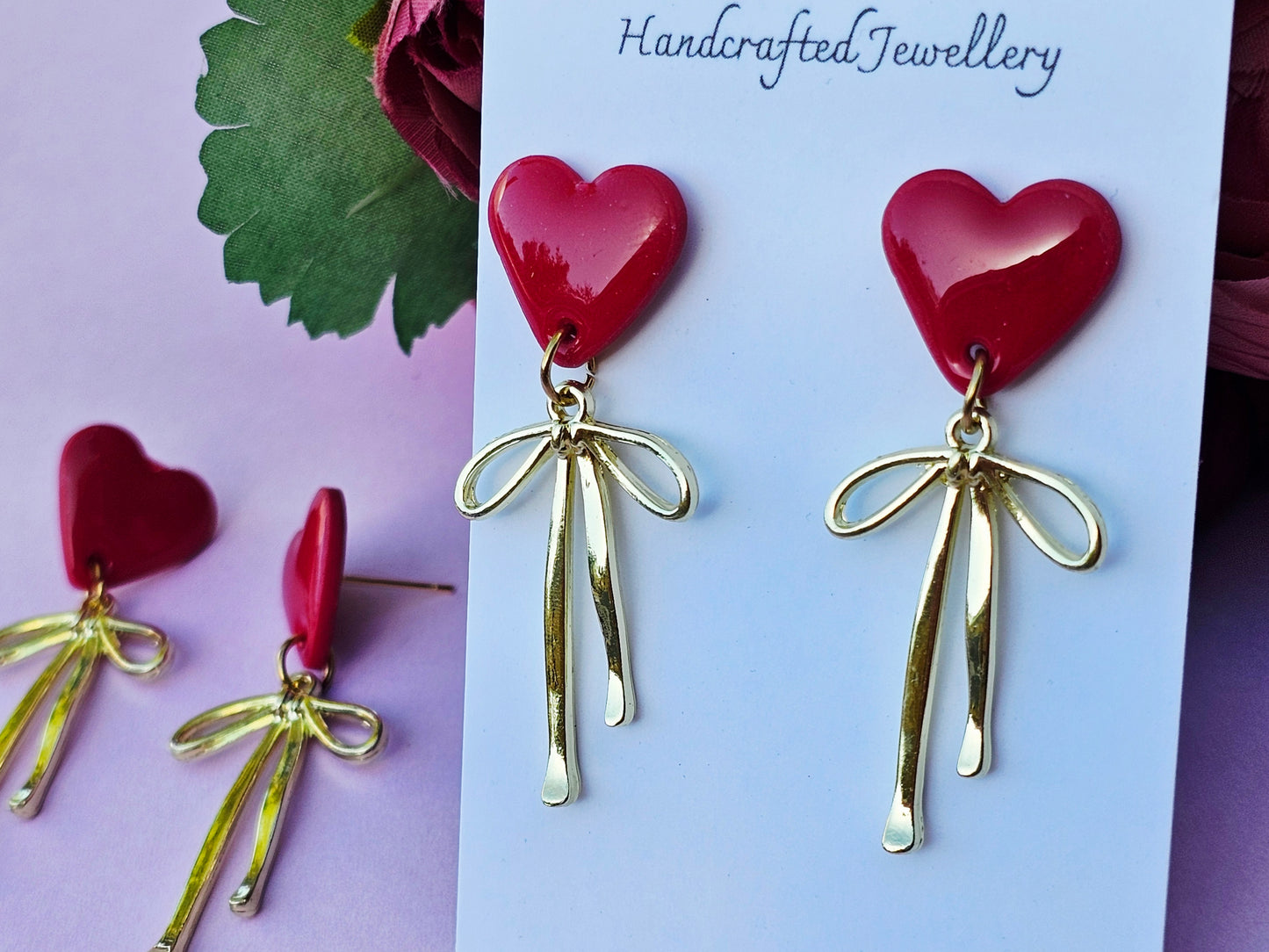 Hearts Collection Hearts and Bows Red