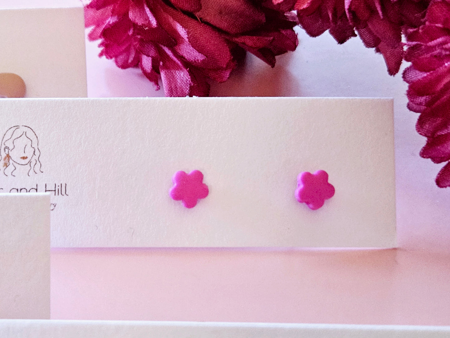 Girls Micro Flower Studs